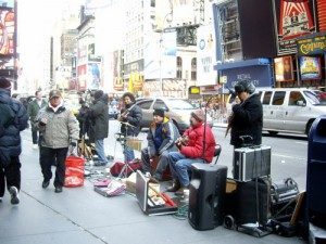 Buskers at Times Square!