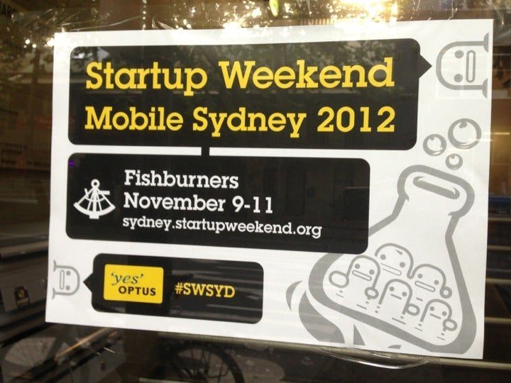 Start Up Weekend Sydney at Fishburners on Harris Street, Ultimo.