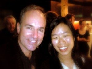 Stephen Flaherty and (another very bad picture of) me!